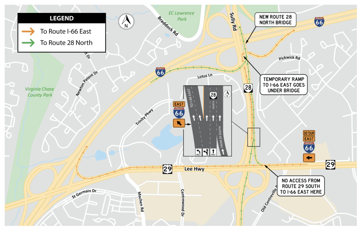 New Rt. 28/I-66 interchange