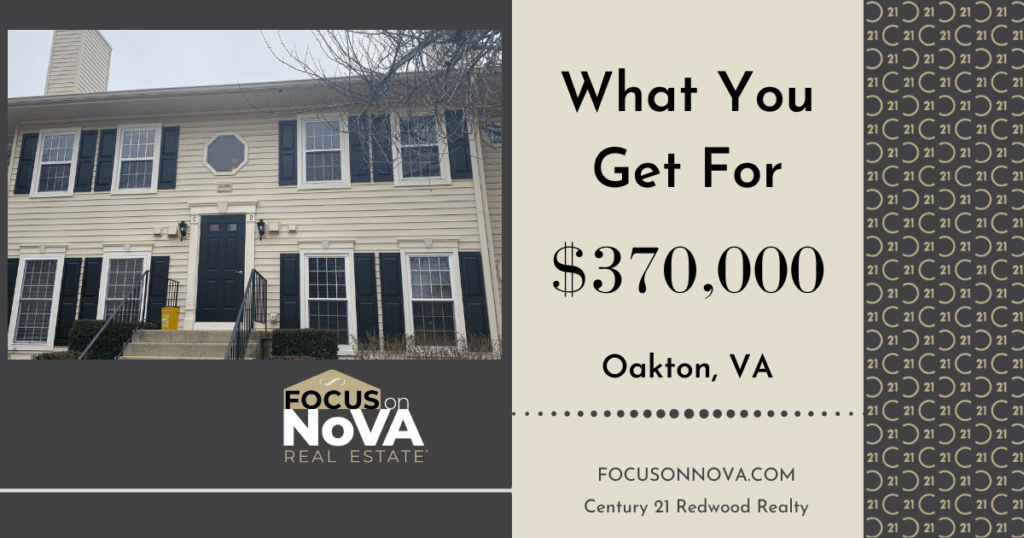 what you get for $370,000 in Oakton, VA