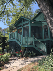 Historic-style screened porch