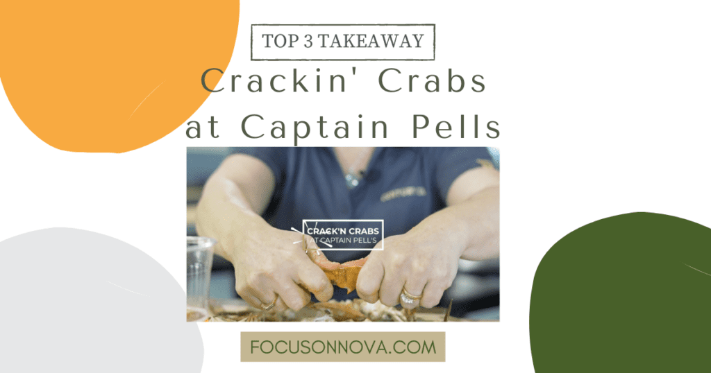 Crackin crabs at Captain Pells