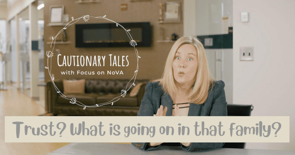 Cautionary Tales: Trust? What is going on in that Family?