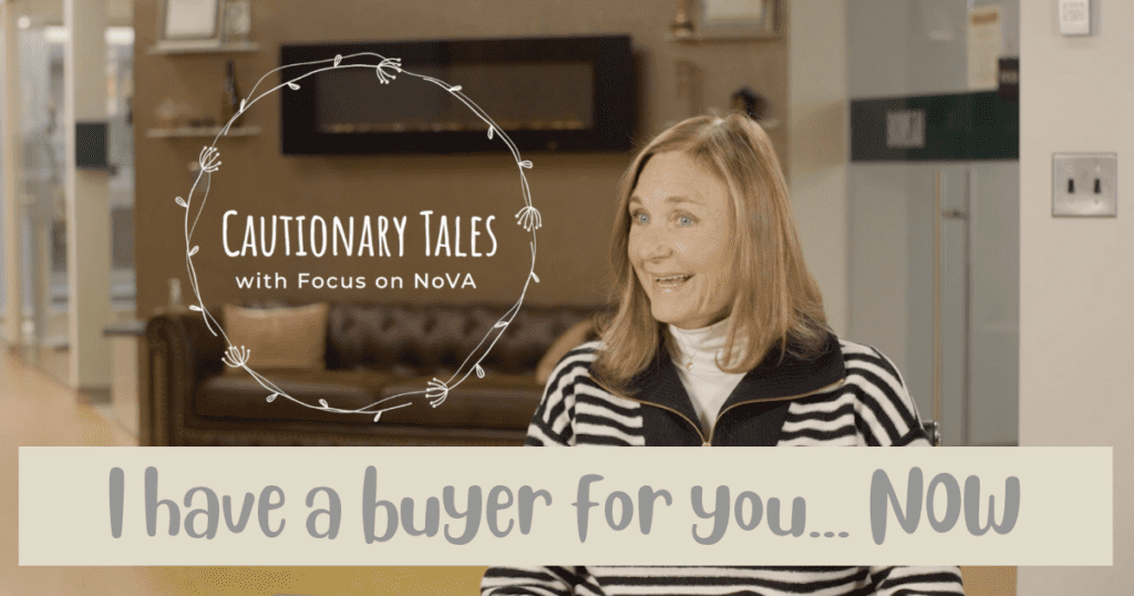 Cautionary Tales: I have a buyer for you... NOW