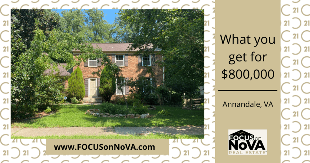 What you get for $800,000 in Annandale, VA