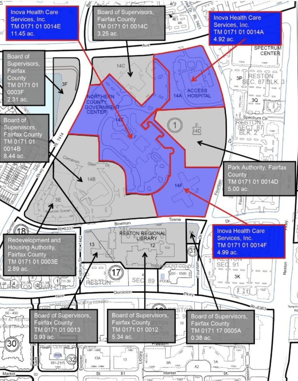 Reston Development Update Focus On NoVA Real Estate   Dev. Map 