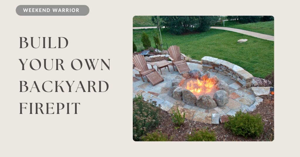 How to build your own firepit