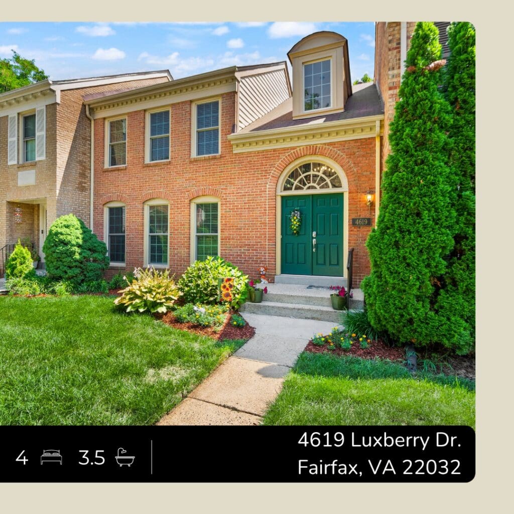 Fairfax townhome for sale