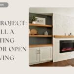 How to install floating shelves or mantle